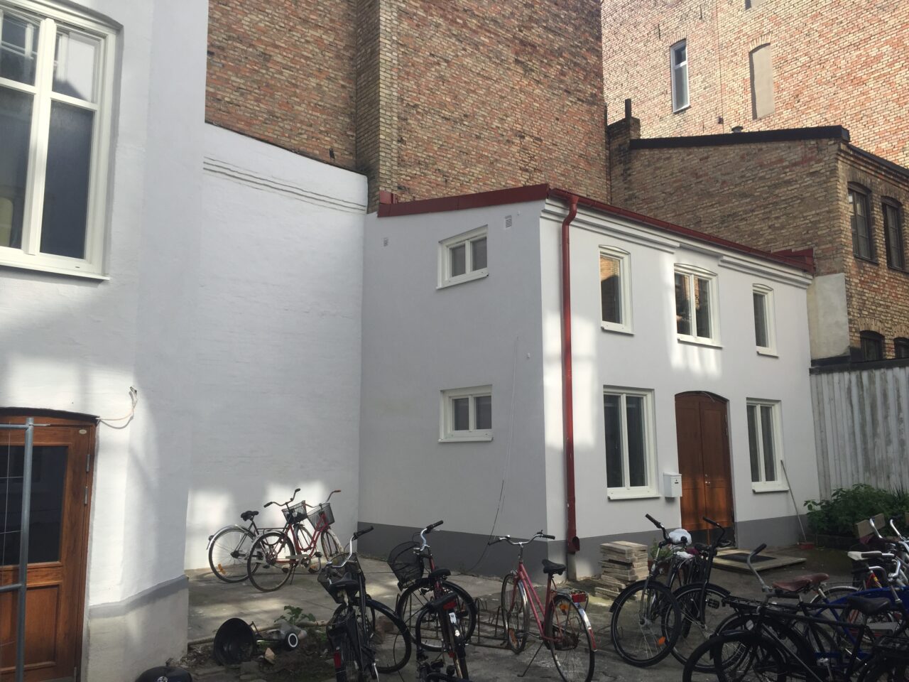 Fasadrenovering i Malmö.